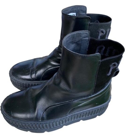 Savage x Fenty Puma Women's Black Boots Size 7.5 - Picture 1 of 9